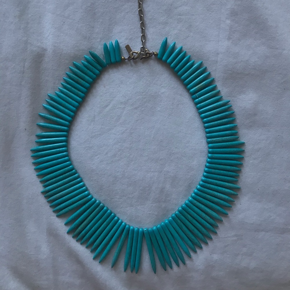 Kenneth Lane turquoise collar necklace